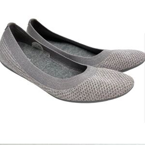 ALLBIRDS Tree Breezers Ballet Flats Heathered Mist Gray Size 8